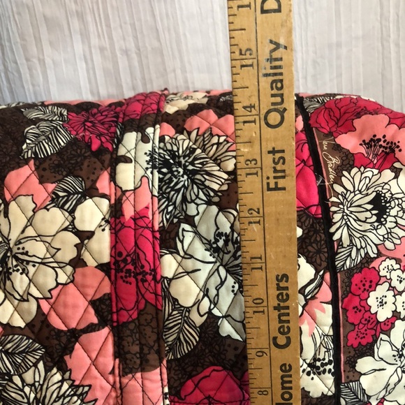 VERA BRADLEY Mocha Rouge XL travel bag carry on weekender with shoulder … - Picture 13 of 14